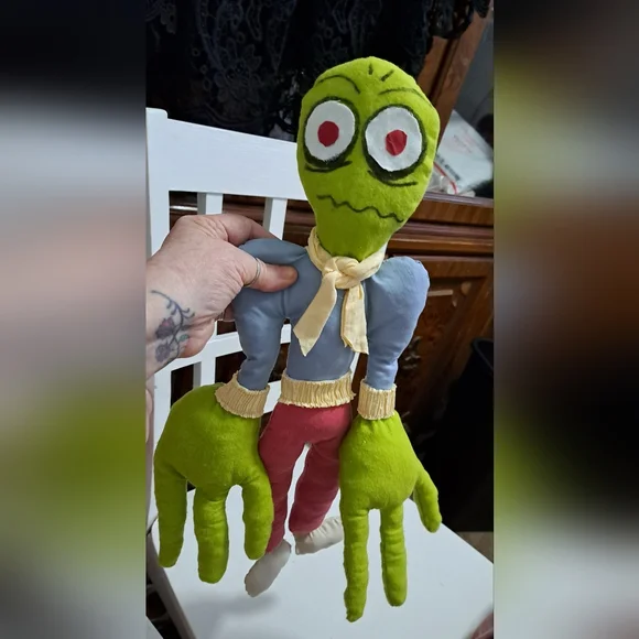 SALAD FINGERS He Likes Rusty Spoons  He Is 21" Tall And Hamdmade + Free Gift - Picture 2 of 4